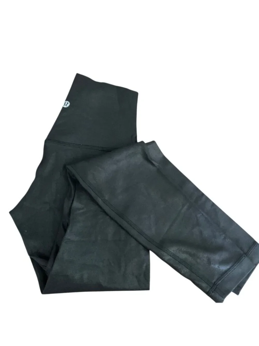 lululemon athletica Shiny Black High-Rise Leggings Size 2 Women
